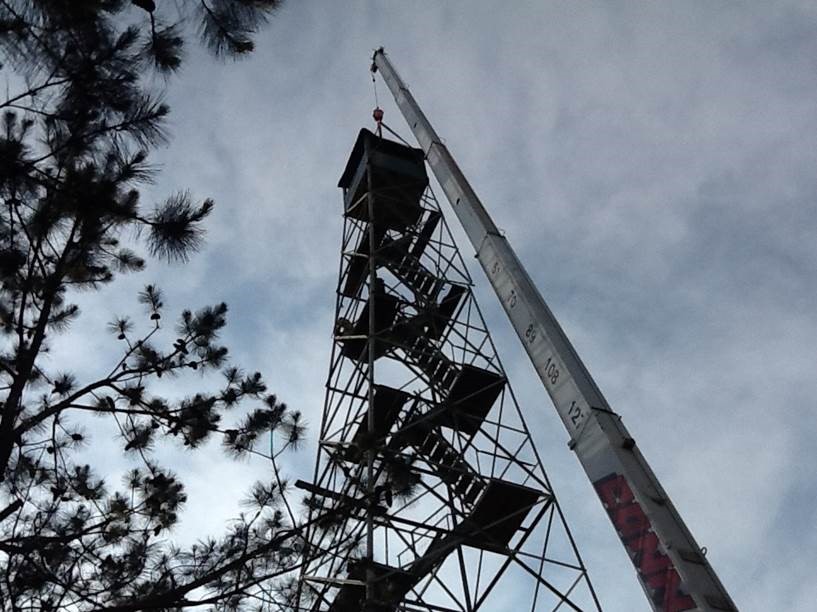 McCain Tower reconstruction (Eleanor McCain photo)