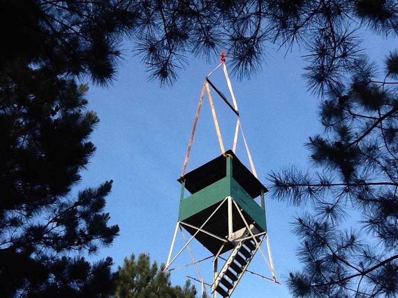 McCain Tower reconstruction (Eleanor McCain photo)