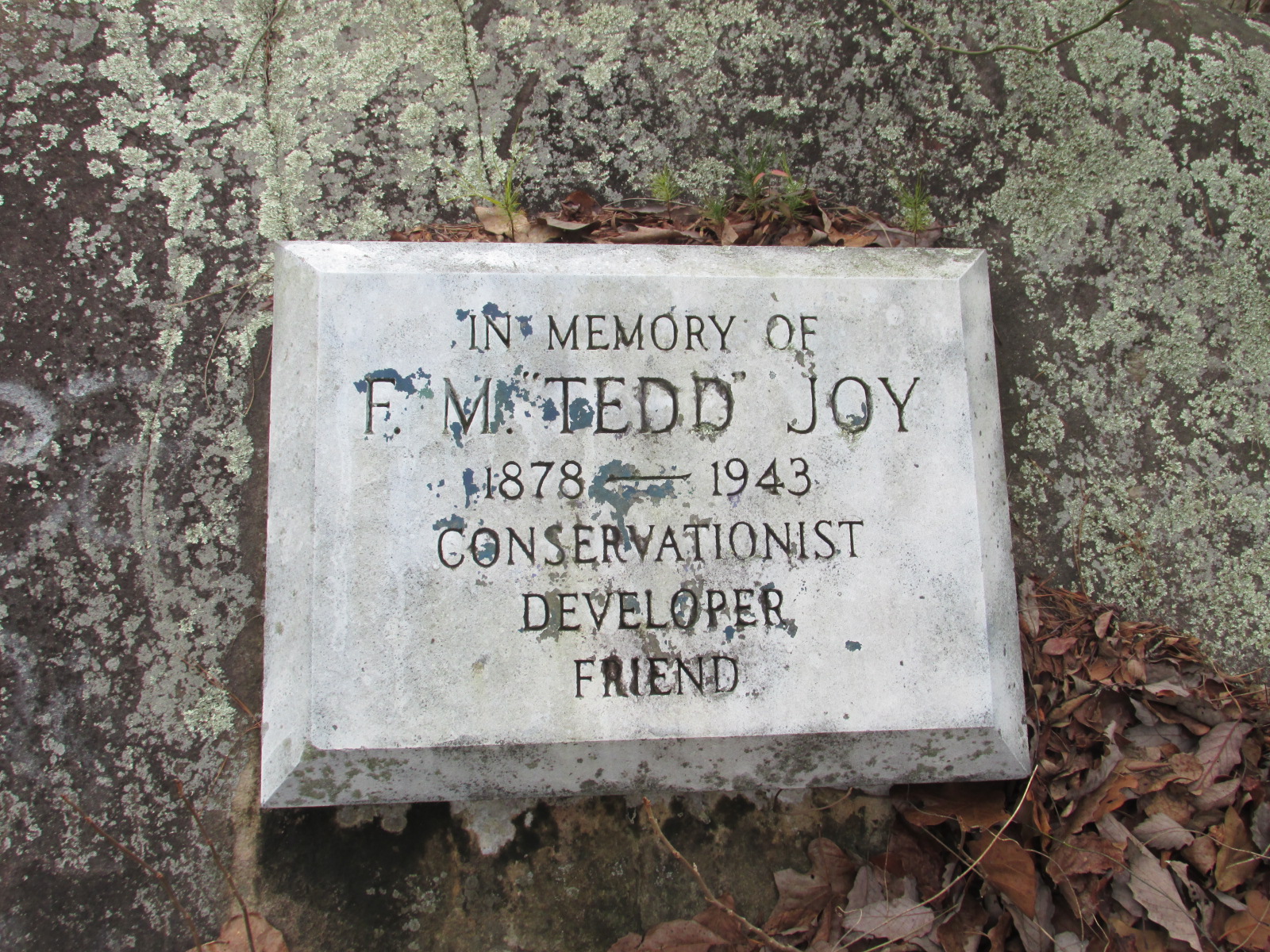 Dedication plaque (Gary Weber photo)