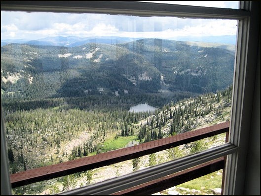 View from inside lookout 2010