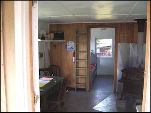 Cabin interior, including sleeping quarters
