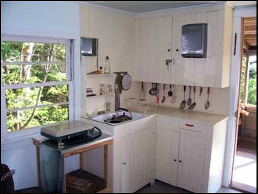Cabin kitchen area