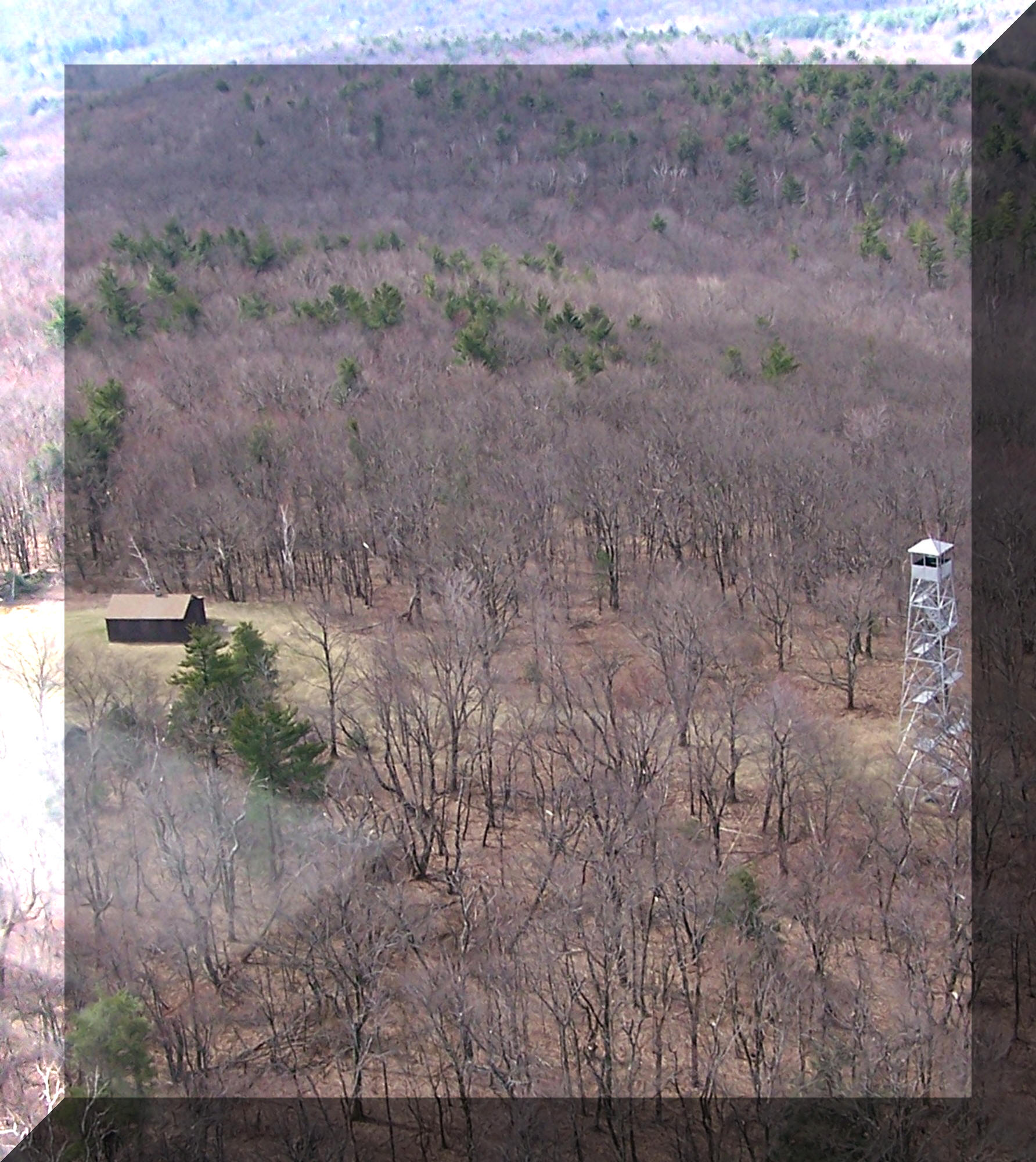 Beebe Hill Fire Tower flyover 4-18-09 by Bill Starr