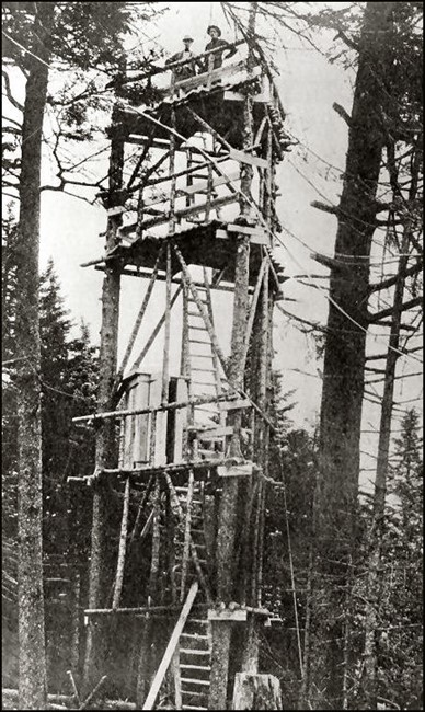 Wood Tower 1909 (NYS-DEC photo-courtesy Bill Starr)