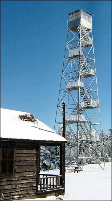 Tower & Cabin 2/27/05 (Warren Johnsen photo-courtesy Bill Starr)