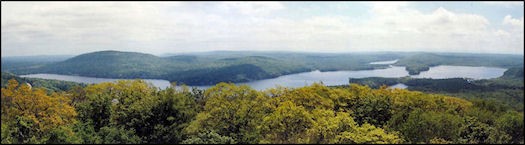 June 2003--Panoramic view of Canada Lake (Bill Starr photo)