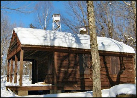 Feb. 2004--Tower and Cabin (Warren Johnsen photo-courtesy Bill Starr)