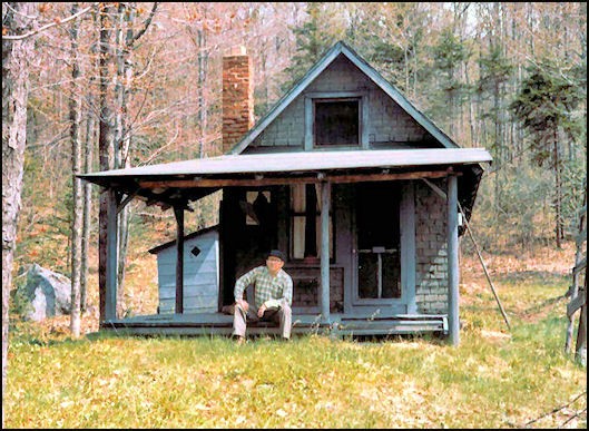 Mount Adams cabin c. 1964 &amp; Len Abare Sr. by Len Abare Jr.