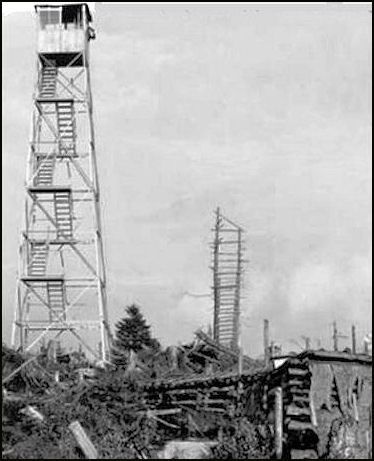 1917-Steel tower being built (NYS-DEC photo)