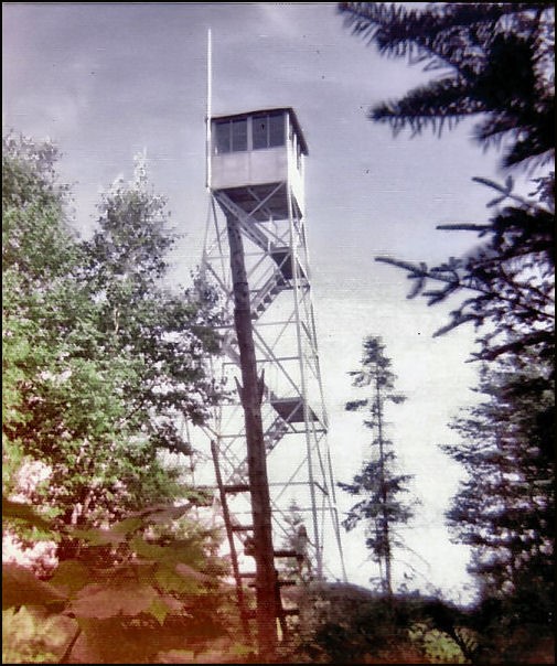 Owls Head Mtn. tower 7-22-73 by Bob Eckler