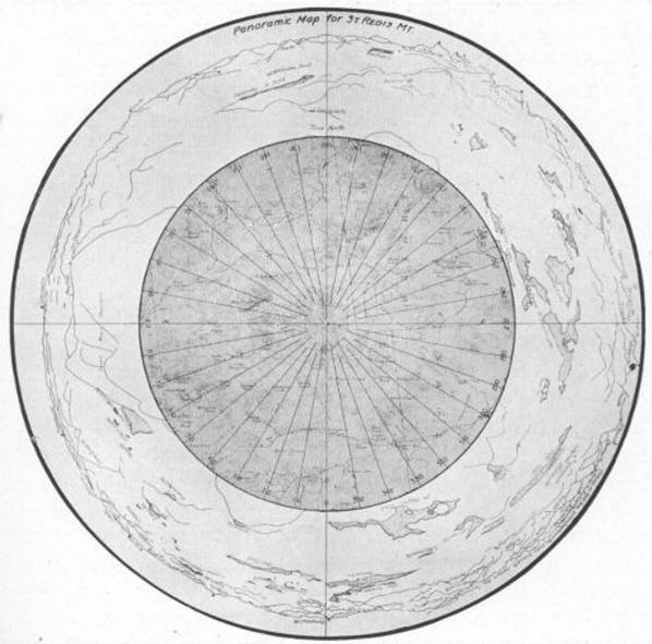 Panorama map for Saint Regis Mountain 1919