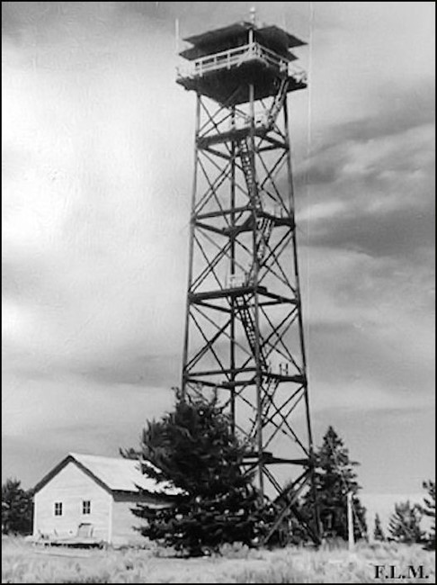 Current tower in 1955