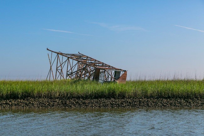 Downed tower in June 2014 (Sarah Dawsey photo)