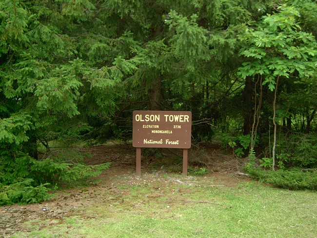 Tower sign in July 2004