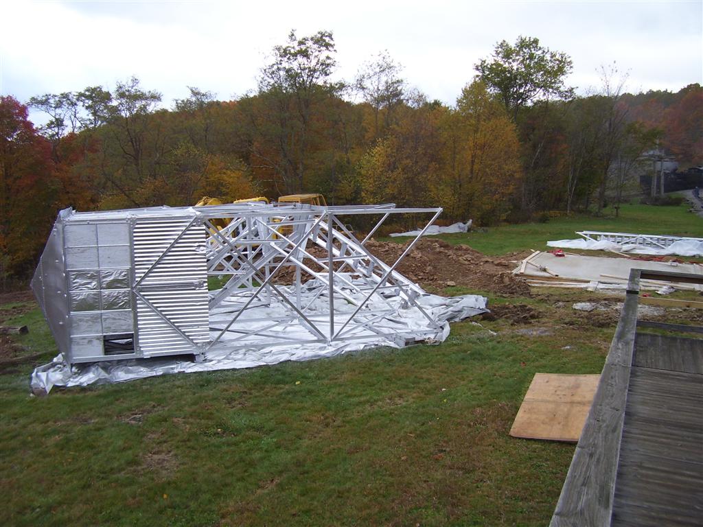 Tower restoration in October 2009