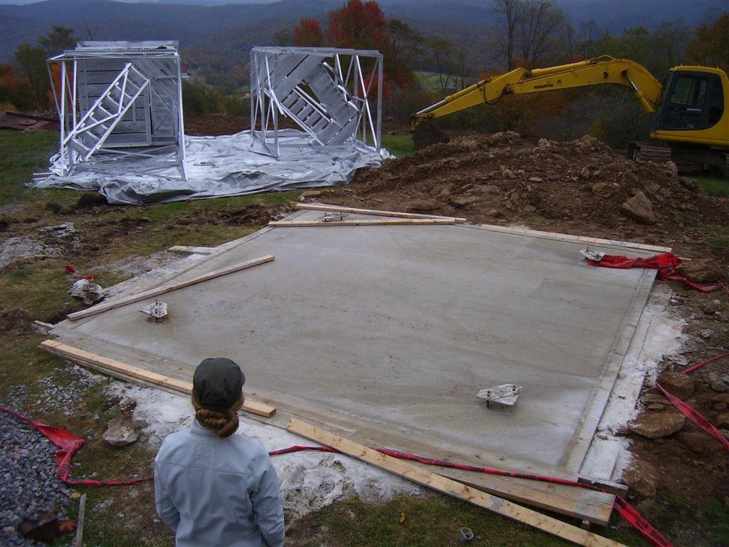 Tower restoration in October 2009