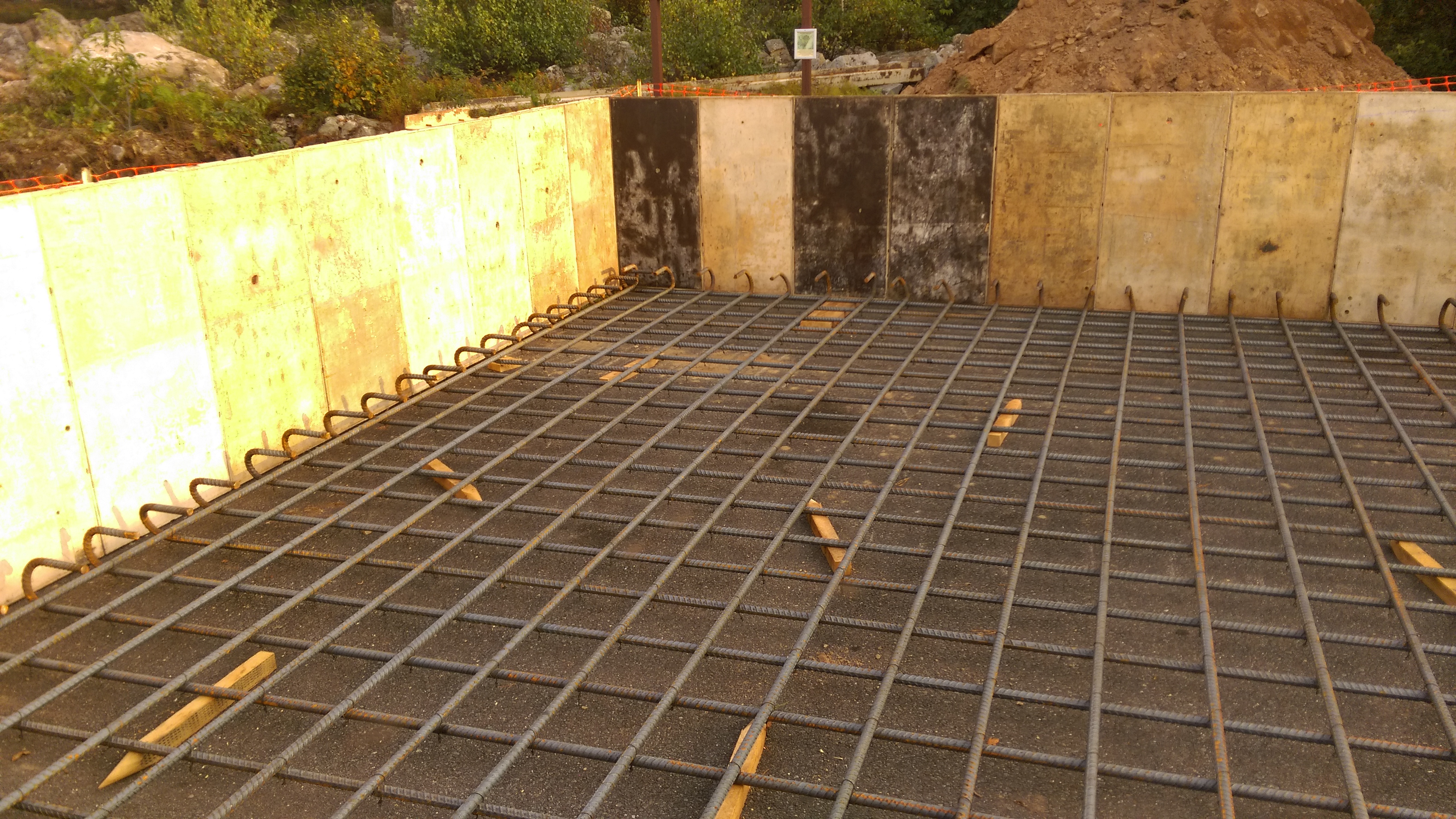 New tower foundation in September 2017