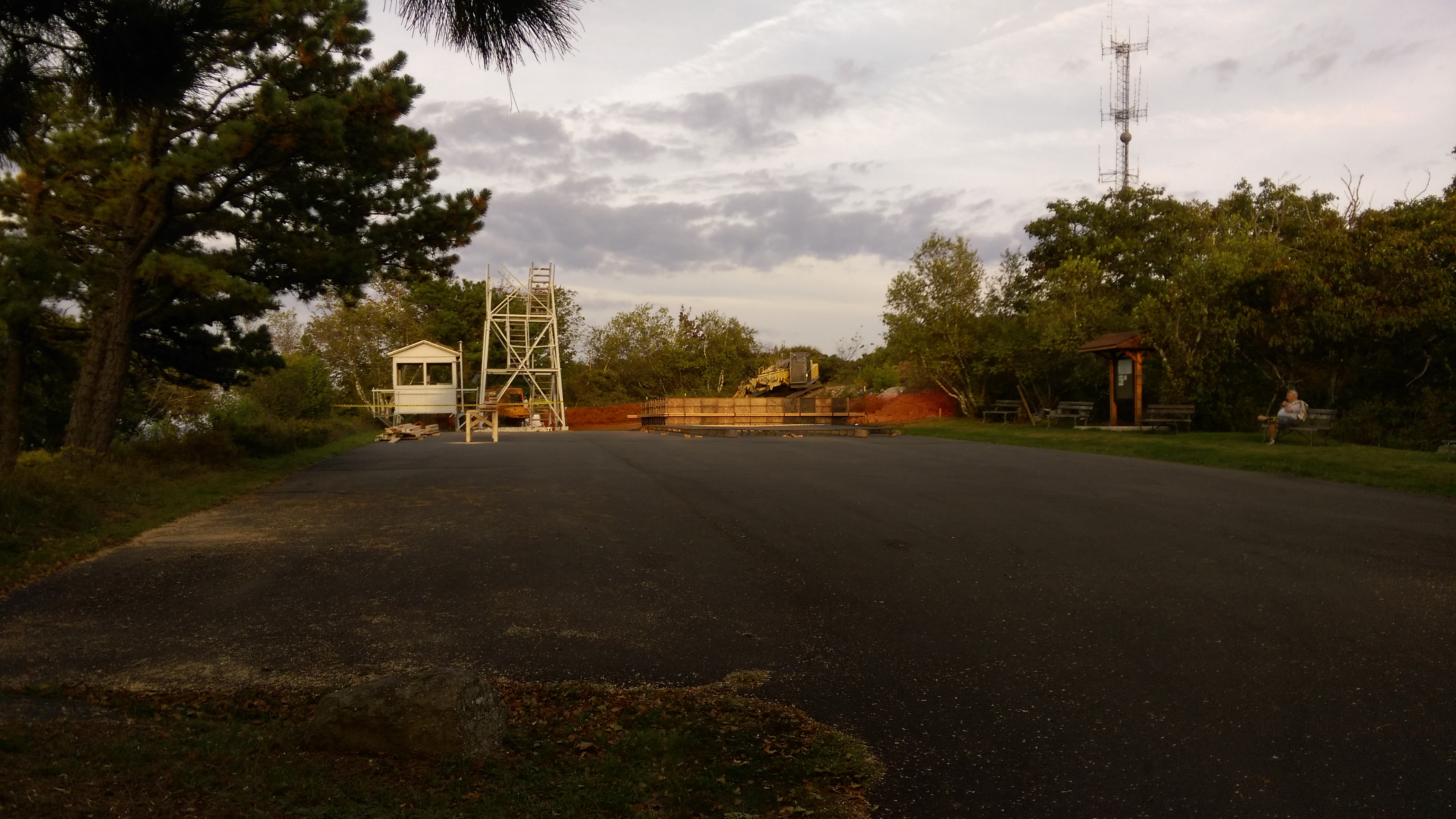 1921 tower disassembled for relocation in September 2017
