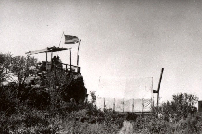 Platform Lookout and Tent Living Quarters