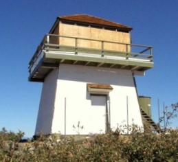 Knob Peak Lookout  with new paint and shutters - 2009