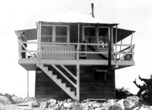 1934 Constructed BC-301 cabin on an enclosed timber tower