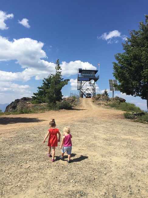 A new generation of explorers admiring where female lookouts first started!