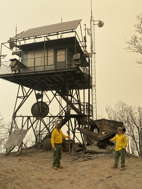 Post Paradise Fire inspection