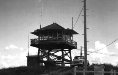 Franson Peak Lookout - L-4 on a 15 foot tower - 1981