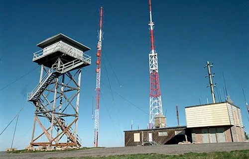 The lookout at its original Mt. Spokane location