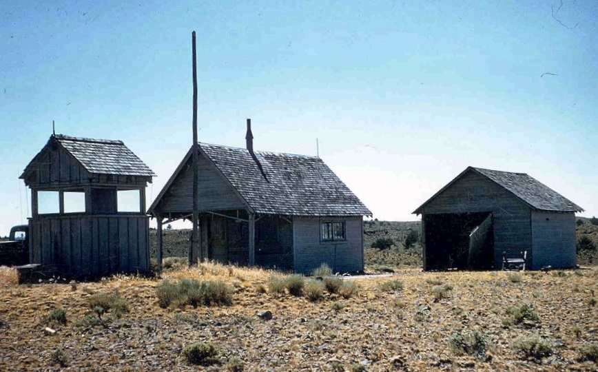 Mackay Butte Lookout at Norcross Forest Guard Station - 1955