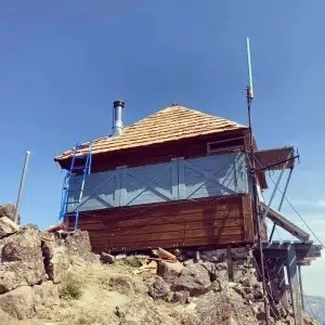 Mule Peak Lookout - 2021 after re-roof and paint