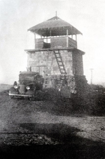 Original structure during construction - 1933