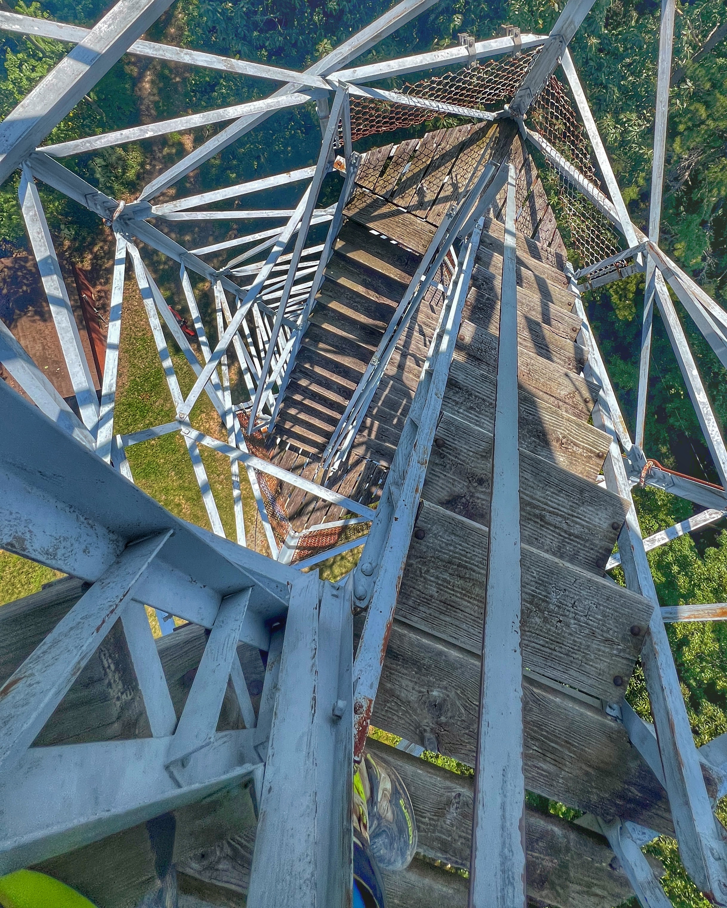 August 2024 view from the tower stairs